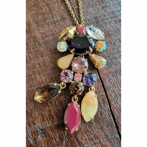 J. Crew Crystal Chandelier Pendant Necklace | Gorgeous | Color: Multi - Picture 4 of 5